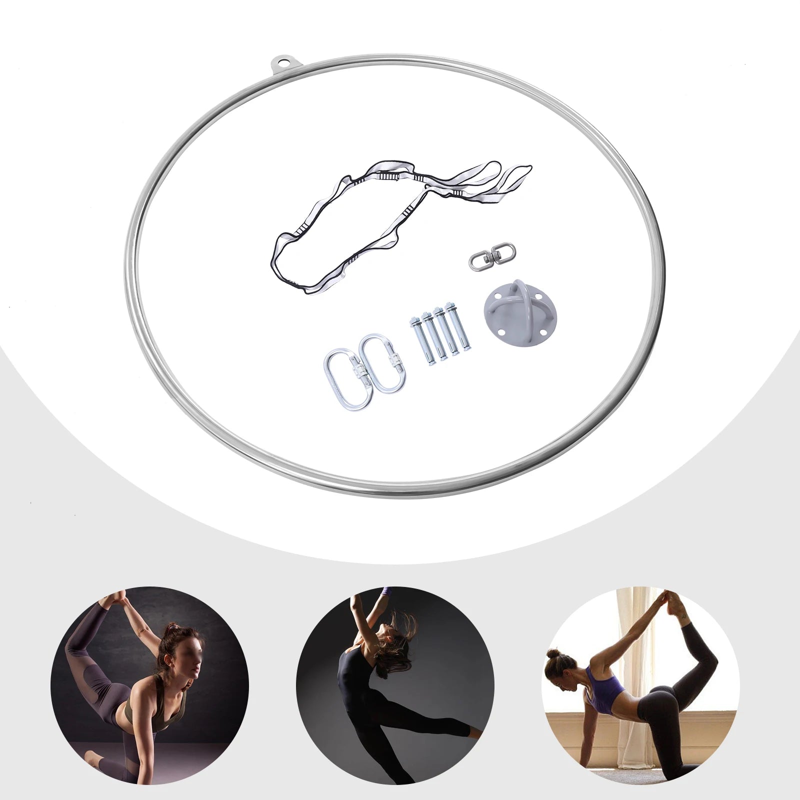90cm Aerial Hoop Circus Ring Set
